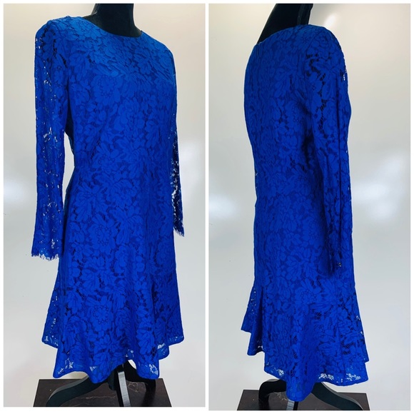 J. Crew blue lace dress size 6 - Picture 2 of 8